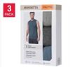 Image 1 : Mondetta Men’s Sleeveless Crew Neck Shirts, 3-Pack, Size Large (L/G)
