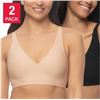 Image 1 : Buffalo David Bitton XL Wire-Free Wireless Bra, 2-Pack