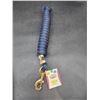 Image 2 : Weaver 10′ Poly Lead Rope with Brass Snap, Navy