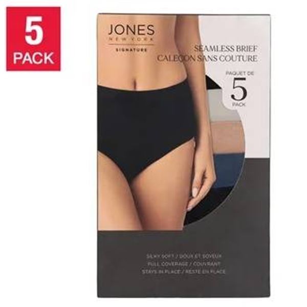 Jones New York Signature Seamless Brief L/G, 5 Pack
