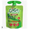 Image 1 : GoGo Squeez Organic Fruit Sauce, 24 Pouches Assorted Flavors, 2.16 kg