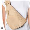 Image 1 : Mondetta Single-Strap Beige Backpack with Adjustable Strap and Multiple Compartments