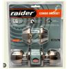Image 1 : Raider Combo Lockset with 2 Knob Styles, Model 81001