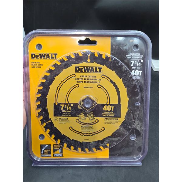 DeWalt DW3578B10 Circular Saw Blade 7-1/4 inch 40T