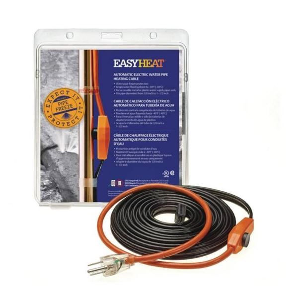 EasyHeat Automatic Electric Water Pipe Heating Cable, 24 ft