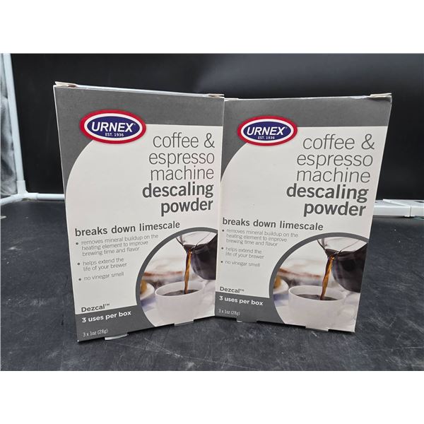 Urnex Coffee & Espresso Machine Descaling Powder – Lot of 2 Units