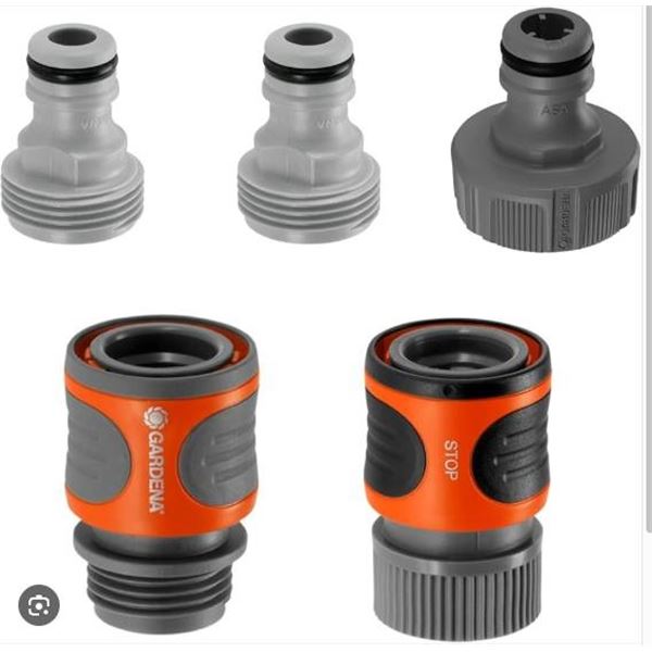 Gardena 942-84 Quick-Connector Starter Kit With Adjustable Spray