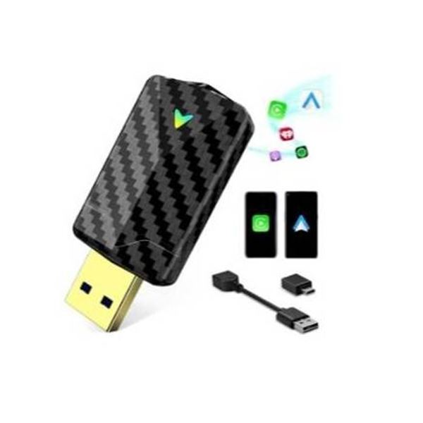 Car Wireless Adapter for CarPlay and Android Auto with USB Connector