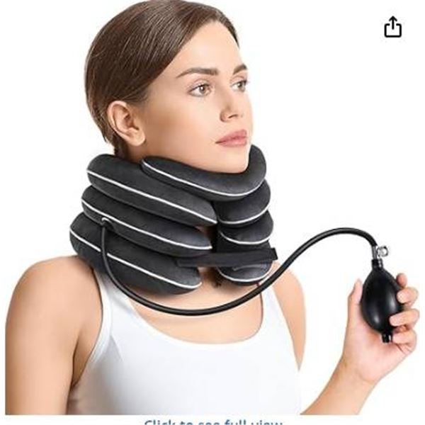 Auvon Inflatable Neck Stretcher with Adjustable Air Pump