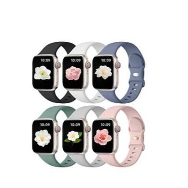 Maledan Soft Silicone Strap Compatible with Apple Watch Bands 44mm 45mm 49mm 40mm 41mm