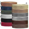 Image 1 : Wonninek 12 Rolls Polypropylene Webbing Strap 1 Inch 66 Yards Heavy Duty Webbing Strap