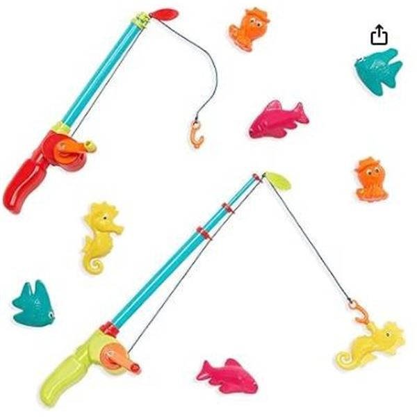 B Toys Little Fisher’s Kit Fishing Play Set with 10 Pieces