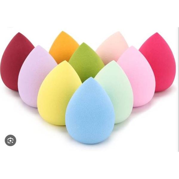 10 Multi-Color Cosmetic Makeup Sponges