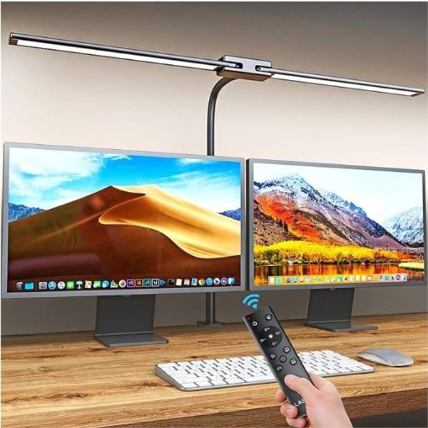 LASTAR LED Dual Head Desk Lamp – Adjustable Clamp-On Desk Light for Architects & Drafting T