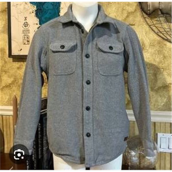 Amazon Essentials Shirt Jacket, Model AE-M-F20-SHR-109, Charcoal Heather, Size XL