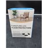 Image 2 : Furniture Leg Floor Protectors with No-Scratch Design 24 pc