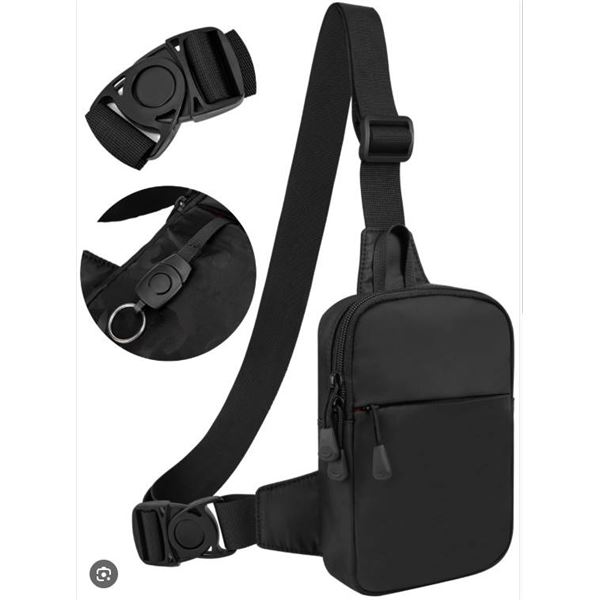 JPIMON Mini Sling Bag, Black, Model J-XKB03-HE