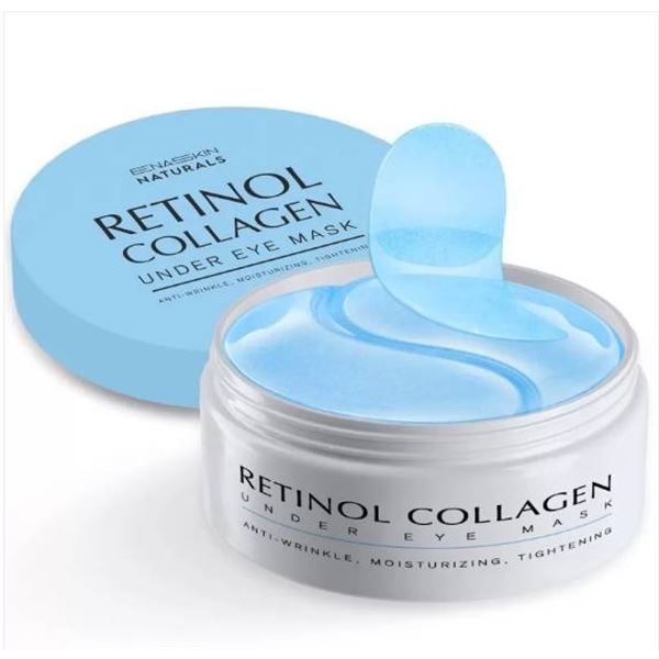 Enaskin Naturals Under Eye Patches for Dark Circles: 30 Pairs Retinol Collagen Eye Gels Mask [x=#821