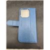 Image 4 : TUOCH Blue Leather Folio Case with Card Slots and Magnetic Closure