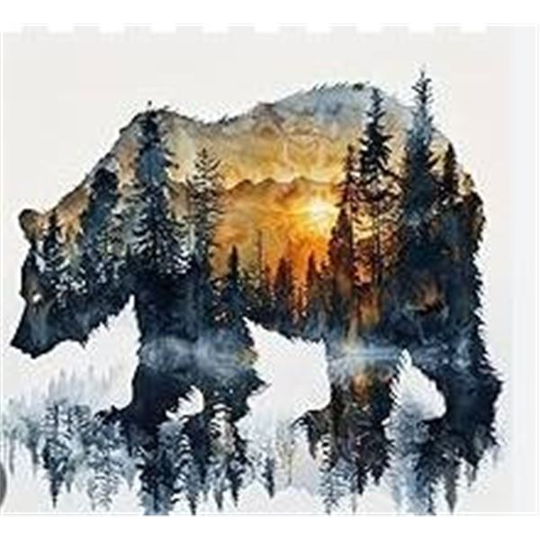 MT20845 40×40 Canvas Kit with Paint by number and Brush Set