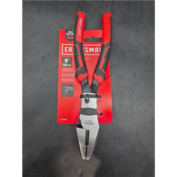 Craftsman 8-Inch Linesman Pliers with Rubber Grips