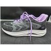 Image 2 : Gray and Purple Lace-Up Athletic Sneakers, Size US W10