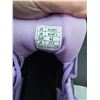 Image 4 : Gray and Purple Lace-Up Athletic Sneakers, Size US W10