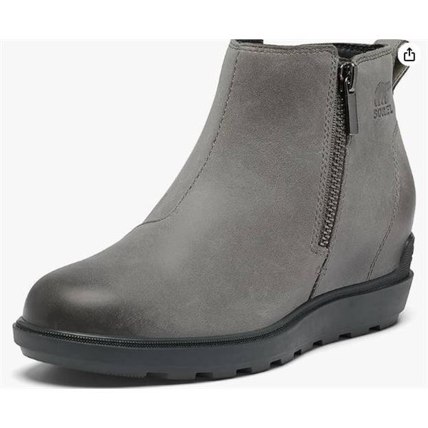 Sorel Women’s Waterproof Wedge Boots, Size 9.5, Gray
