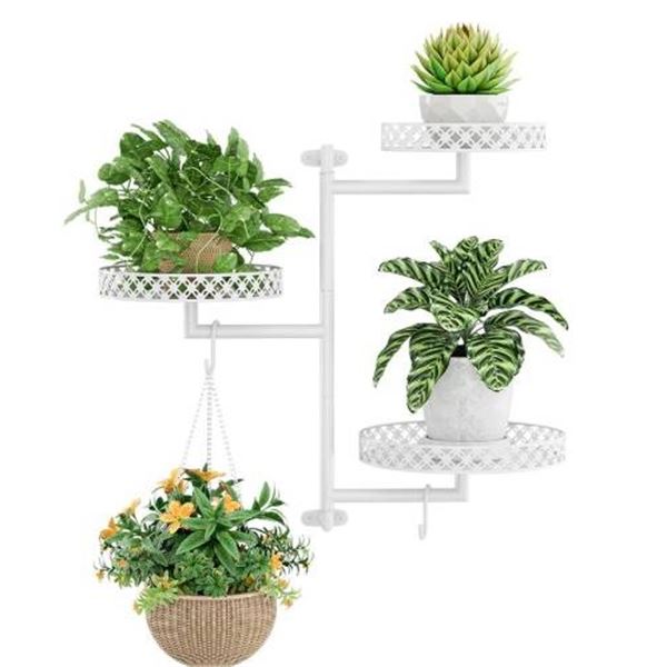 Metal Rotating Plant Rack with User’s Manual