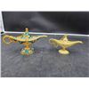 Image 1 : LOT OF 2 –  Metallic Lamp With Display Case