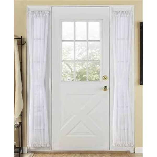 LOT OF 2 – Stylemaster Elegance Voile Side Light Panel Set for Doors