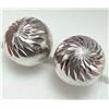 Image 1 : $30, SILVER BALL EARRING, retail value $30