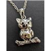 Image 1 : $65, SILVER(4.28g), DIAMOND "FIRST LABEL" (0.005ct)NECKLACE 16", retail value $65