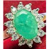 Image 1 : $160, SILVER(2.34g), EMERALD (1ct)RING, size , retail value $160, ring resizeable for $50