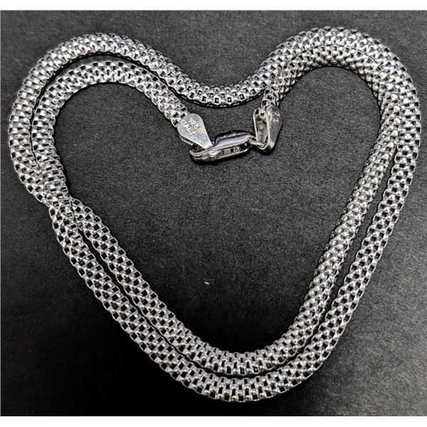 $110, SILVER(7.44g), CHAIN 17", retail value $110