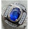 Image 3 : $440, SILVER(6.24g), SAPPHIRE (1ct)RING, size , retail value $440, ring resizeable for $50