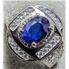 Image 4 : $440, SILVER(6.24g), SAPPHIRE (1ct)RING, size , retail value $440, ring resizeable for $50