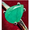 Image 3 : $140, SILVER(2.31g), EMERALD (0.6ct)RING, size , retail value $140, ring resizeable for $50