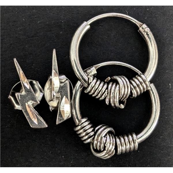 $50, SILVER 2 PARIS EARRING SET, retail value $50