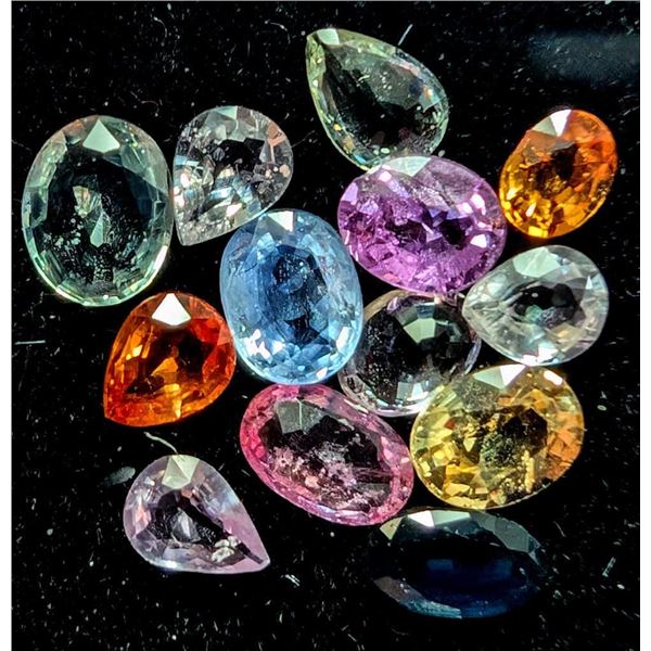 $200, FANCY COLOR SAPPHIRE ASSORTED SIZE (APP 3ct) GEMSTONE, retail value $200