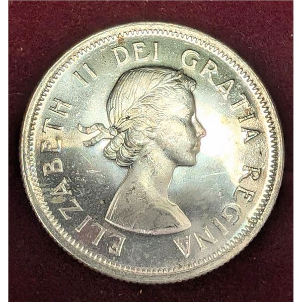 ., SILVER(5.8g),  CANADA 25CENT COIN, retail value .