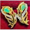 Image 3 : $180, SILVER(2.9g), EMERALD (0.6ct)EARRING, retail value $180