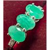 Image 1 : $200, SILVER(2.43g), EMERALD  (APP 1.5ct) RING, retail value $200