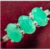 Image 2 : $200, SILVER(2.43g), EMERALD  (APP 1.5ct) RING, retail value $200