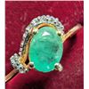 Image 3 : $160, SILVER EMERALD (0.8ct) RING, retail value $160