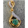 Image 2 : $140, SILVER EMERALD (0.35ct) PENDANT, retail value $140