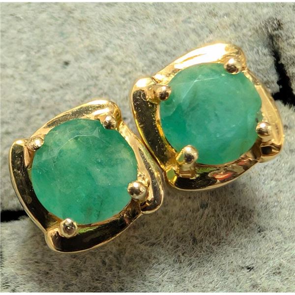 $160, SILVER EMERALD (0.7ct) EARRING, retail value $160