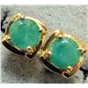 Image 3 : $160, SILVER EMERALD (0.7ct) EARRING, retail value $160
