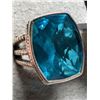 Image 2 : $400 Silver Swiss Blue Quartz 12.6G 9.2Ct Ring