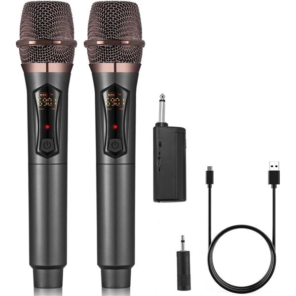AIKPOW Wireless Vocal Microphone Set with Accessories
